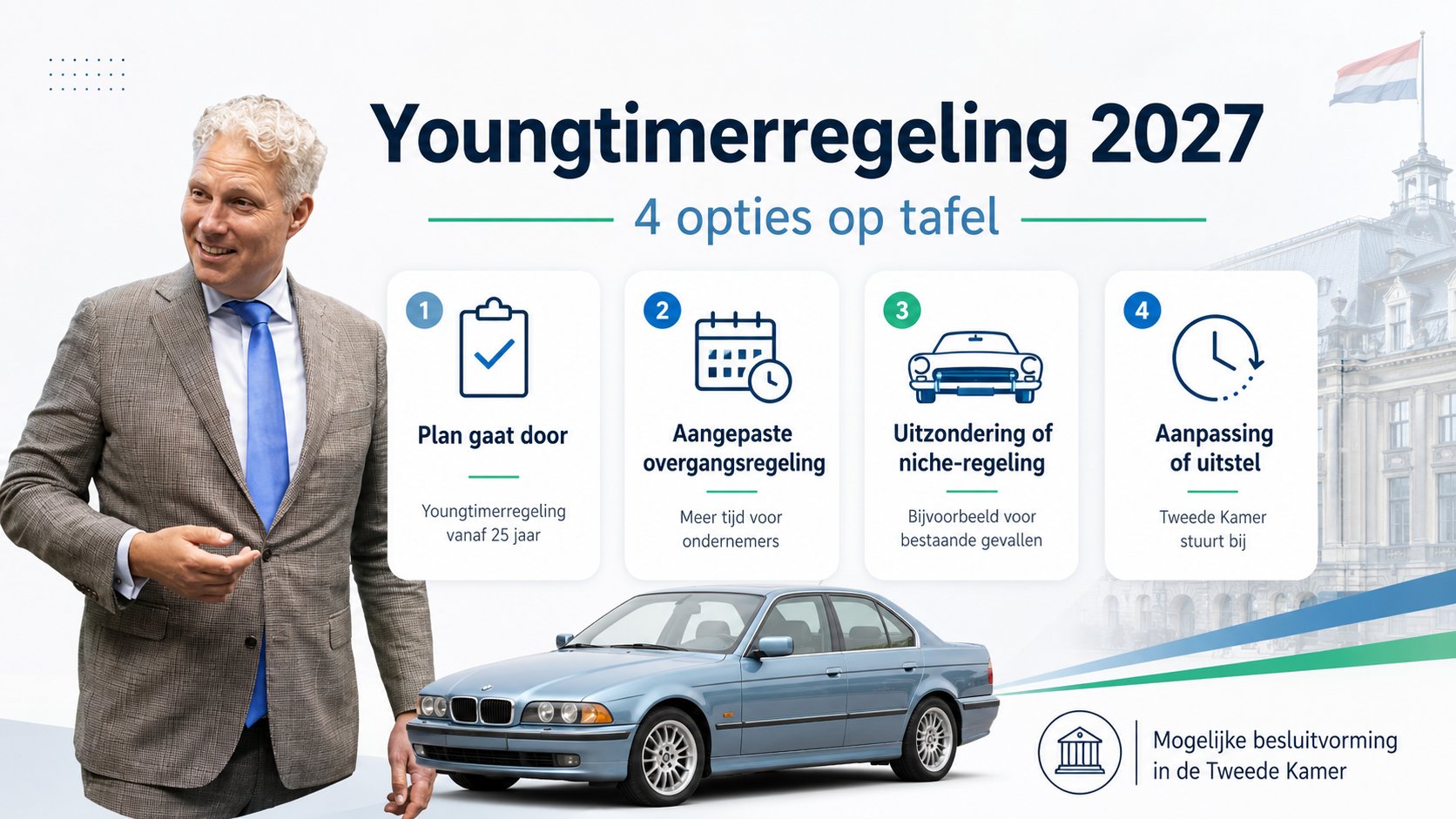 Youngtimerregeling 2027: vier opties op tafel