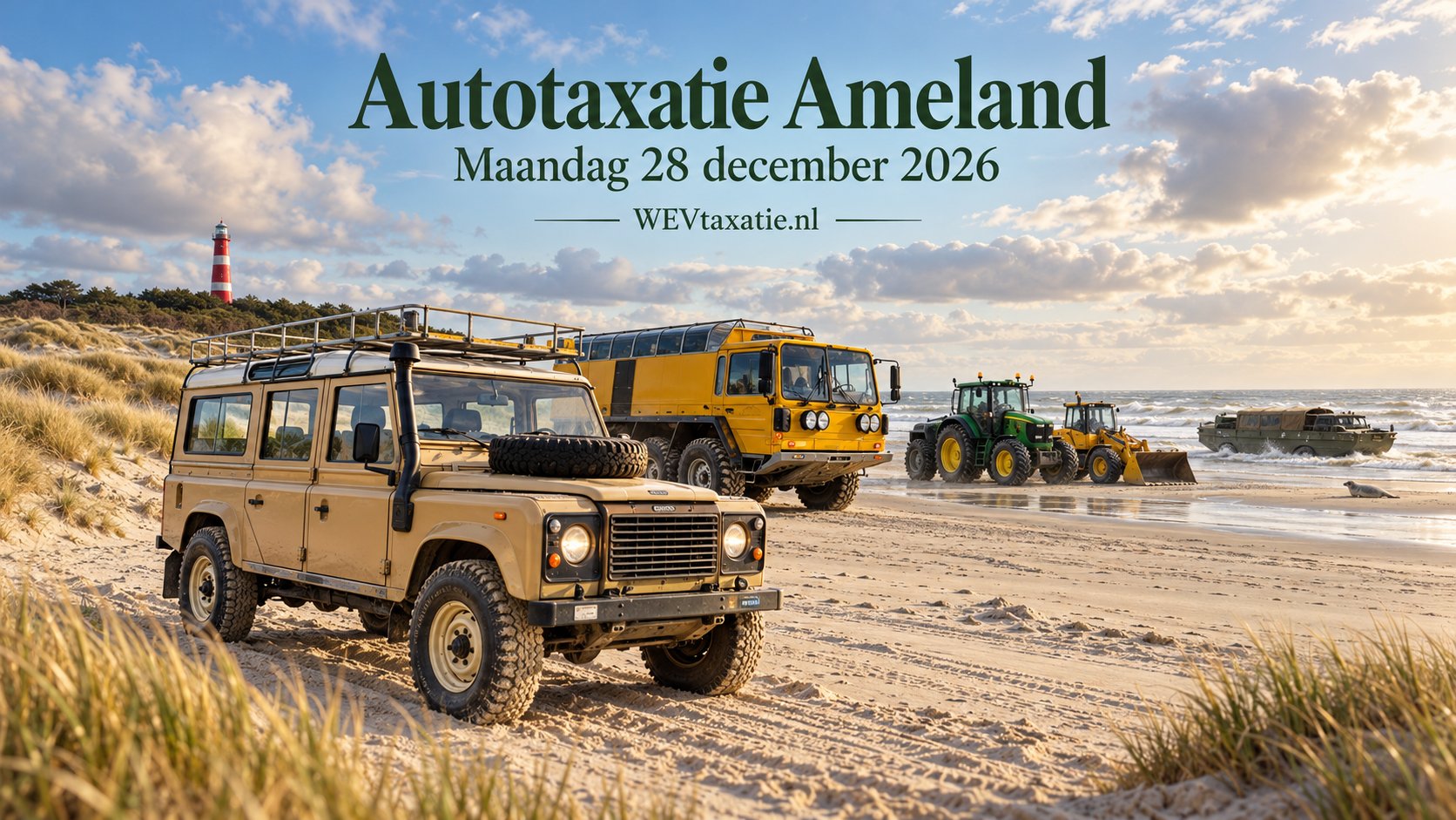 Autotaxatie Ameland: maandag 28 december op locatie