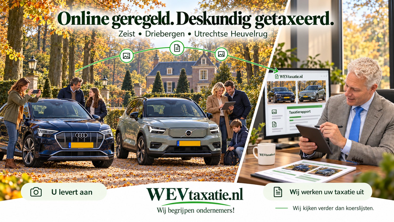 Uw EV naar privé in Zeist en op de Utrechtse Heuvelrug?