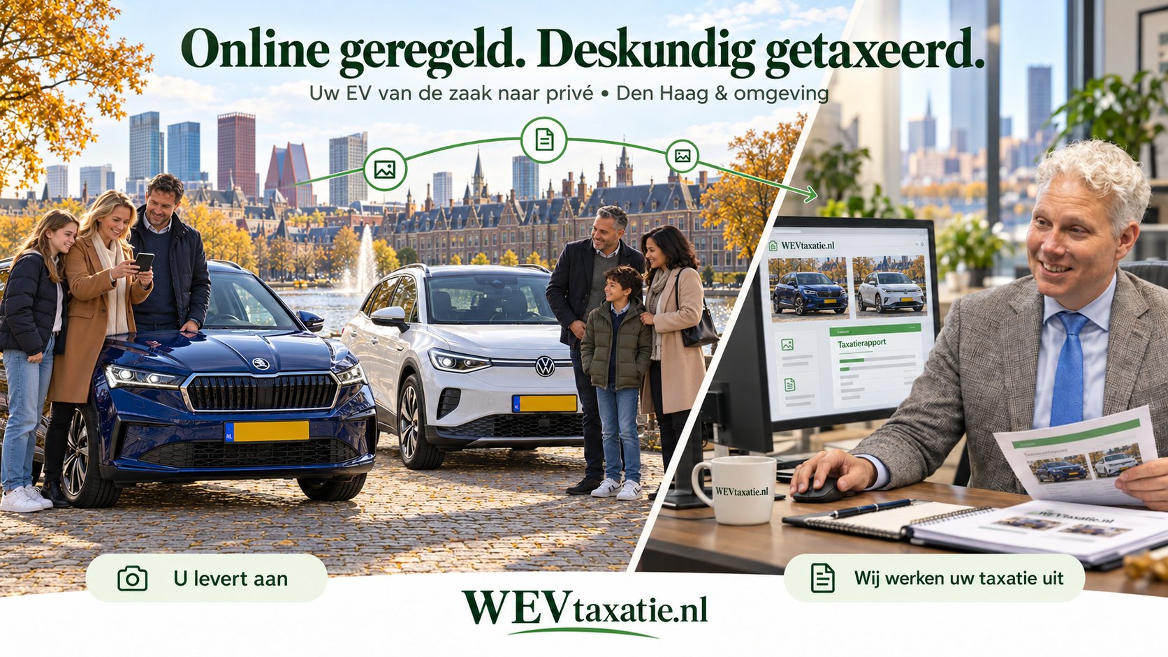 Uw EV van de zaak naar privé in Den Haag en omgeving?